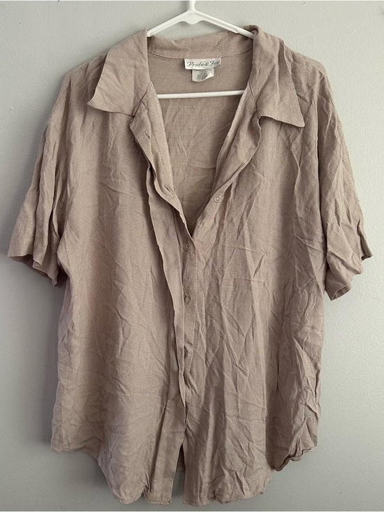 Pride & Joy Tops - 20w vintage women’s plus size button up pride & joy short sleeve 2x 2xl